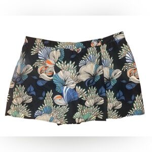 Pepe Jeans Blue Floral Mini Skort Skirt Sz M